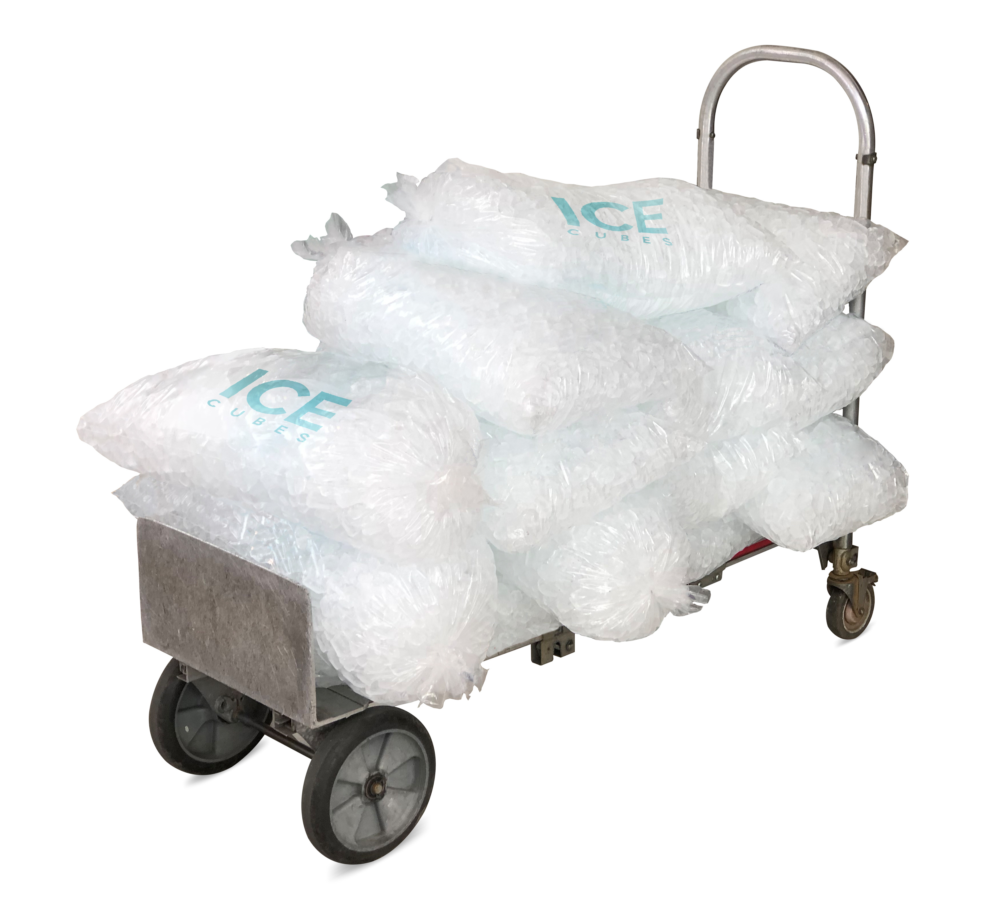 Bagged Ice on a Trolley